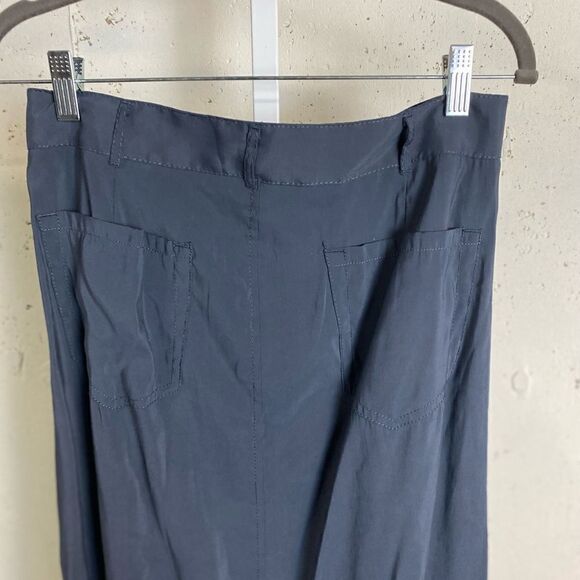 #308 MAX STUDIO High Slit Rayon Maxi Skirt - Picture 6 of 10